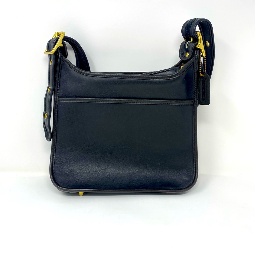 Vtg Coach Legacy 9966 Black Leather Zip Crossbody Shoulder Bag Y2K 90’s